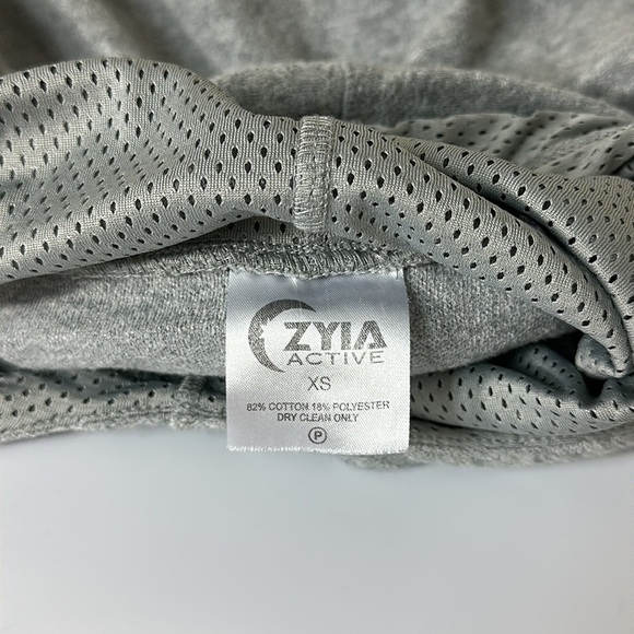 Zyia Light Gray Drawstring Hoodie XS - Picture 5 of 6